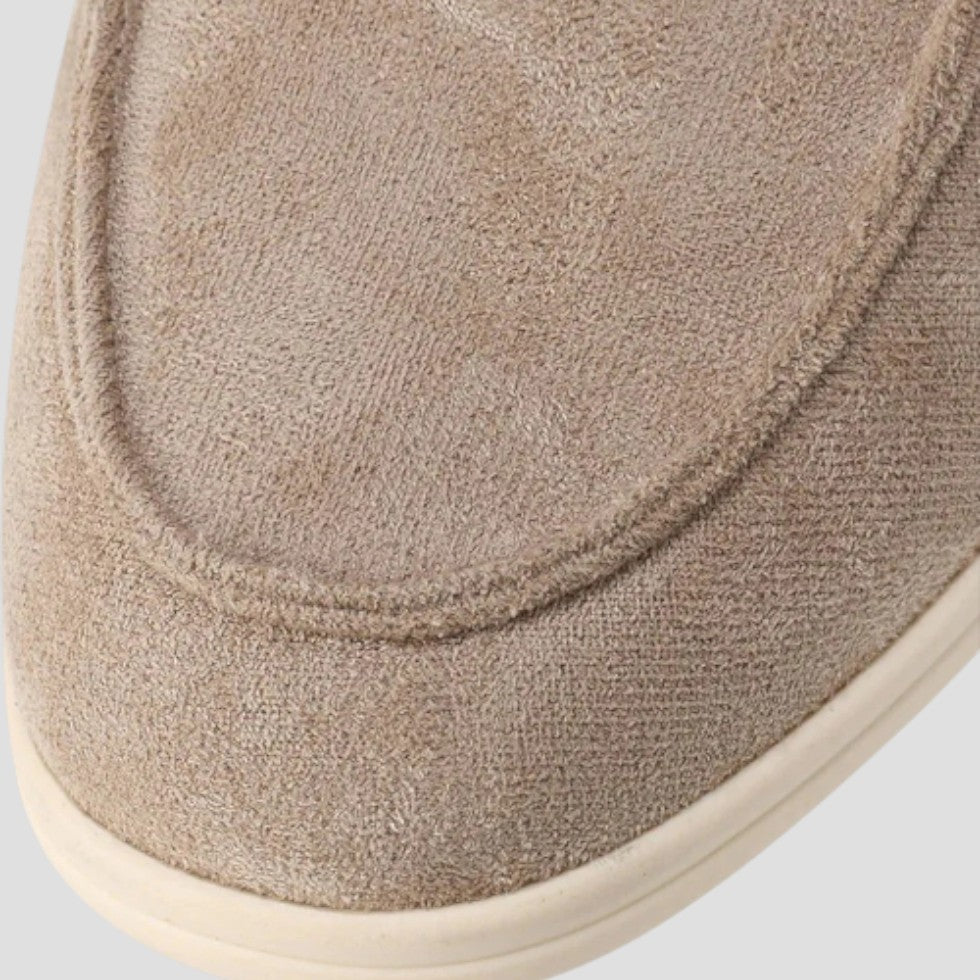 Suede Slip On Loafers