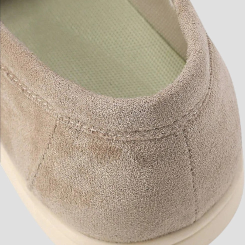 Suede Slip On Loafers