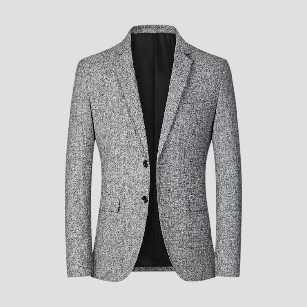 Men’s Premium Cashmere Blend Slim Fit Blazer for Formal Occasions
