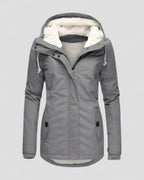 Womens Waterproof Fleece Lined Hooded Winter Jacket