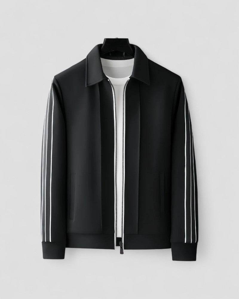 Mens Two Piece Zip Up Track Jacket and Jogger Set