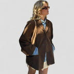 Suede Oversized Blazer Jacket