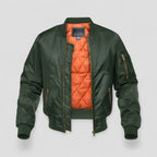 Classic Quilted Lined Bomber Jacket for Men