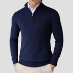 Men’s Cashmere Half Zip Pullover Sweater