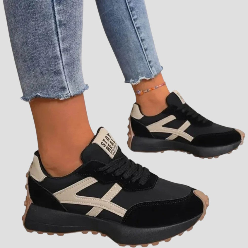 Chunky Lace Up Running Trainers
