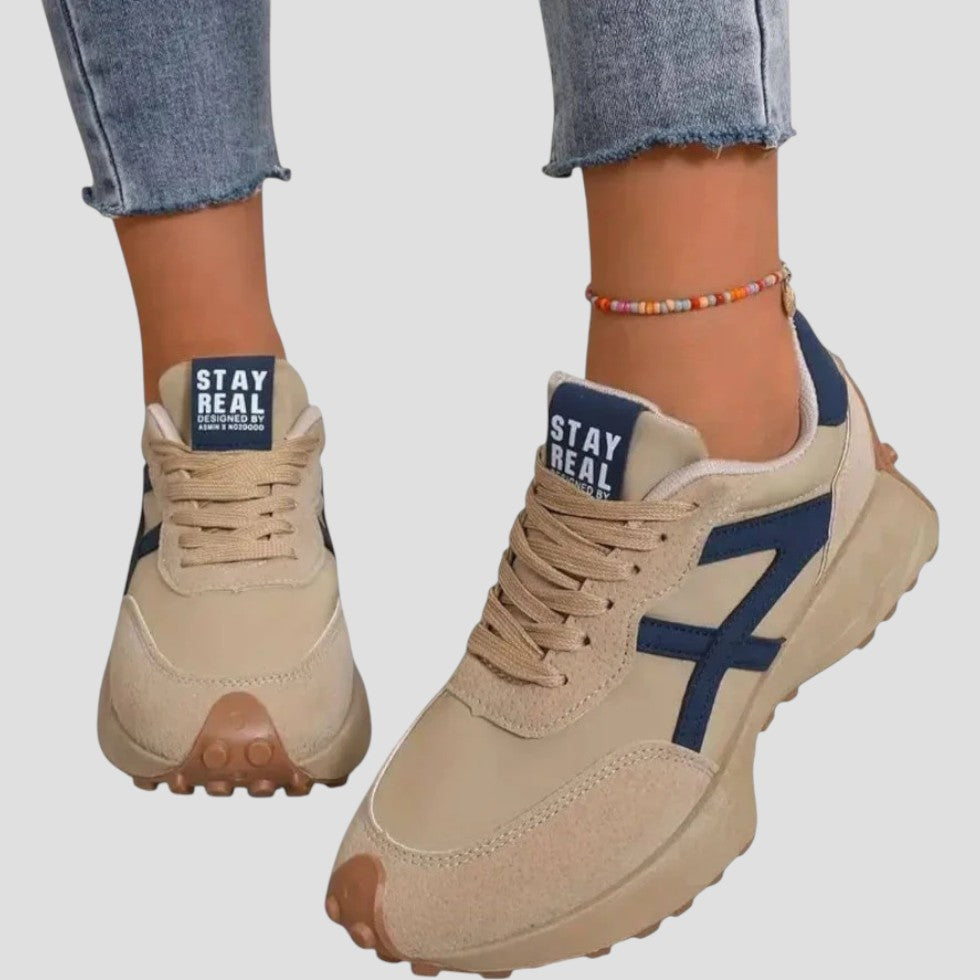 Chunky Lace Up Running Trainers