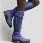 Suede Knee High Riding Boots