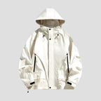 Water Resistant Hooded Windbreaker Jacket for Outdoor Comfort