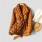 Quilted Belted Puffer Jacket for Women