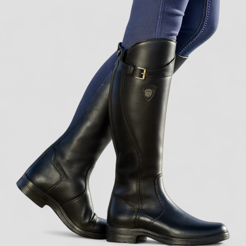 Suede Knee High Riding Boots