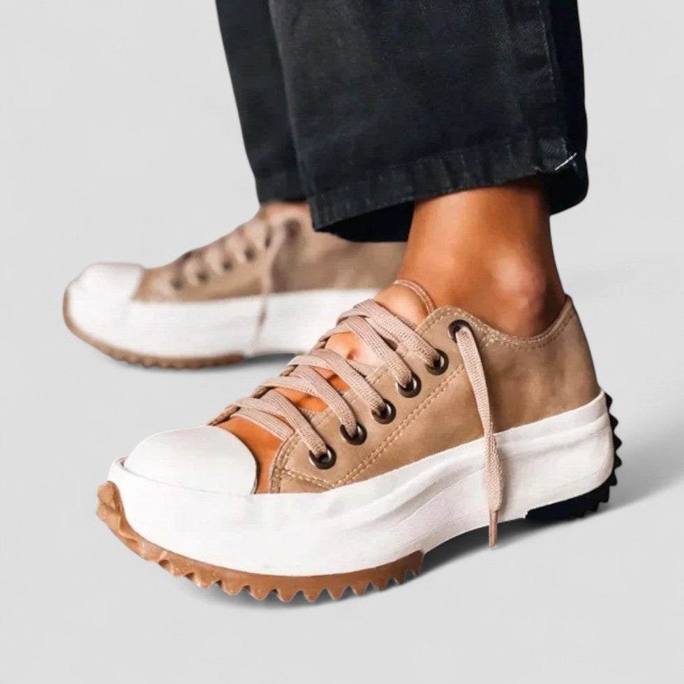 Chunky Lace Up Platform Sneakers
