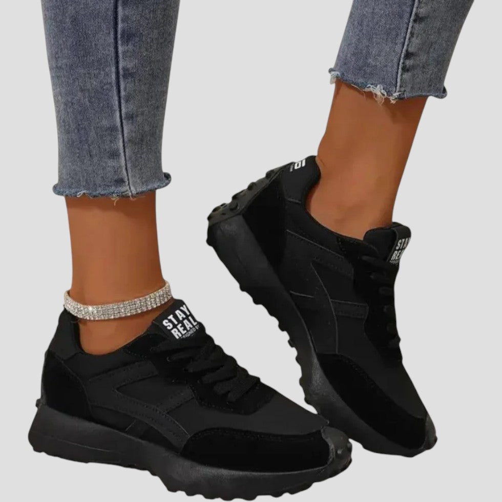 Chunky Lace Up Running Trainers