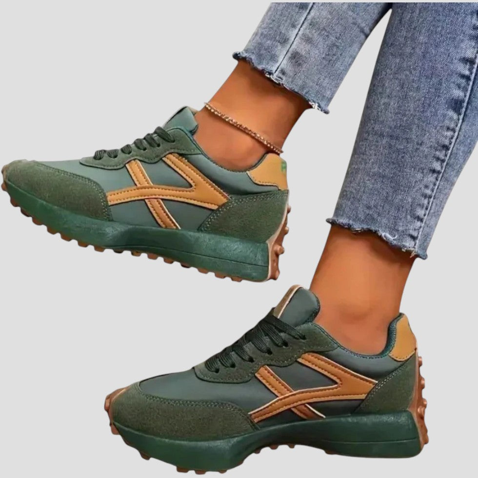 Chunky Lace Up Running Trainers