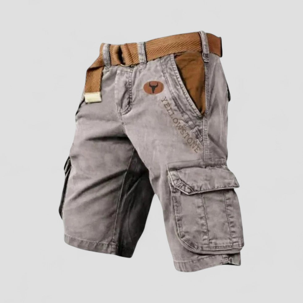 Cotton Cargo Shorts with Utility Pockets