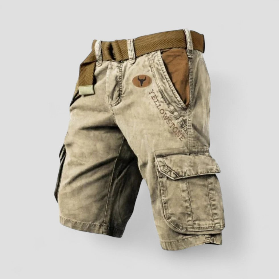 Cotton Cargo Shorts with Utility Pockets