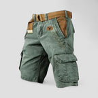 Cotton Cargo Shorts with Utility Pockets