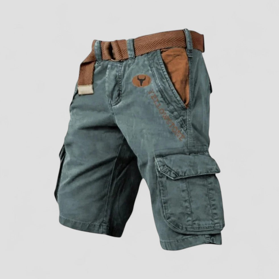 Cotton Cargo Shorts with Utility Pockets