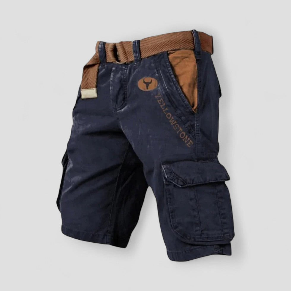 Cotton Cargo Shorts with Utility Pockets