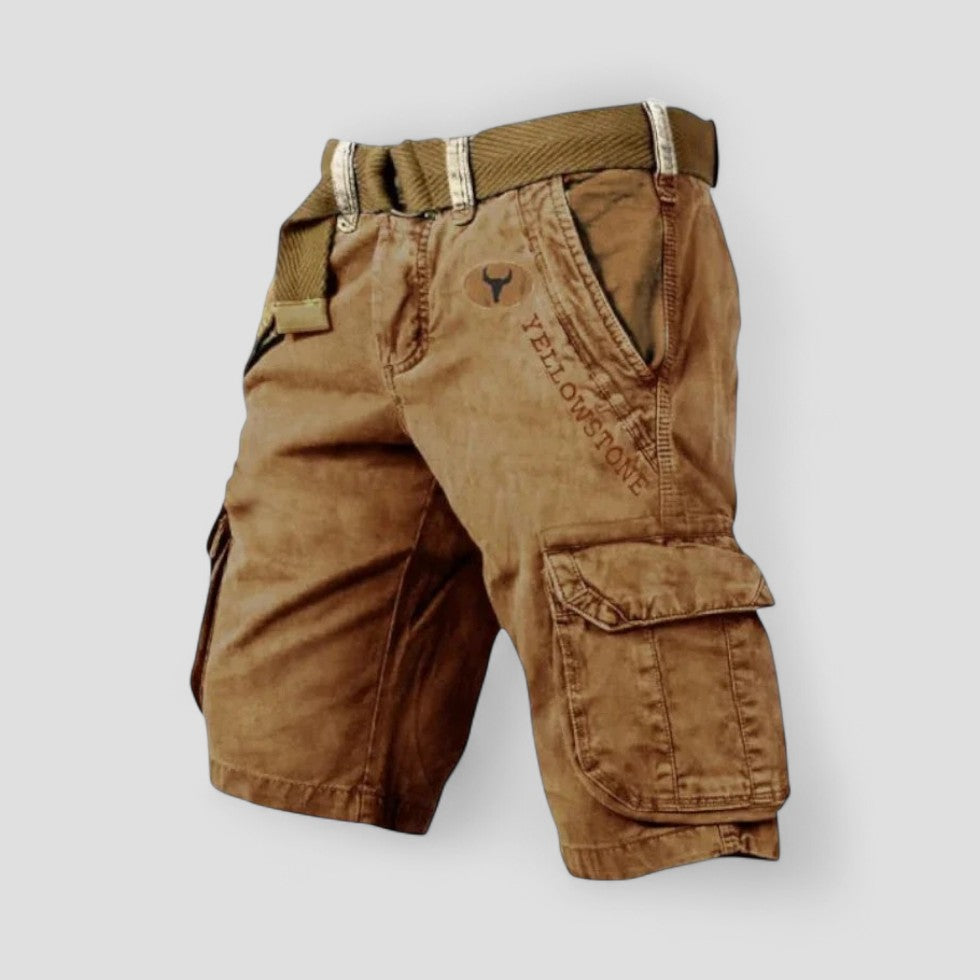 Cotton Cargo Shorts with Utility Pockets