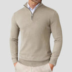 Men’s Cashmere Half Zip Pullover Sweater