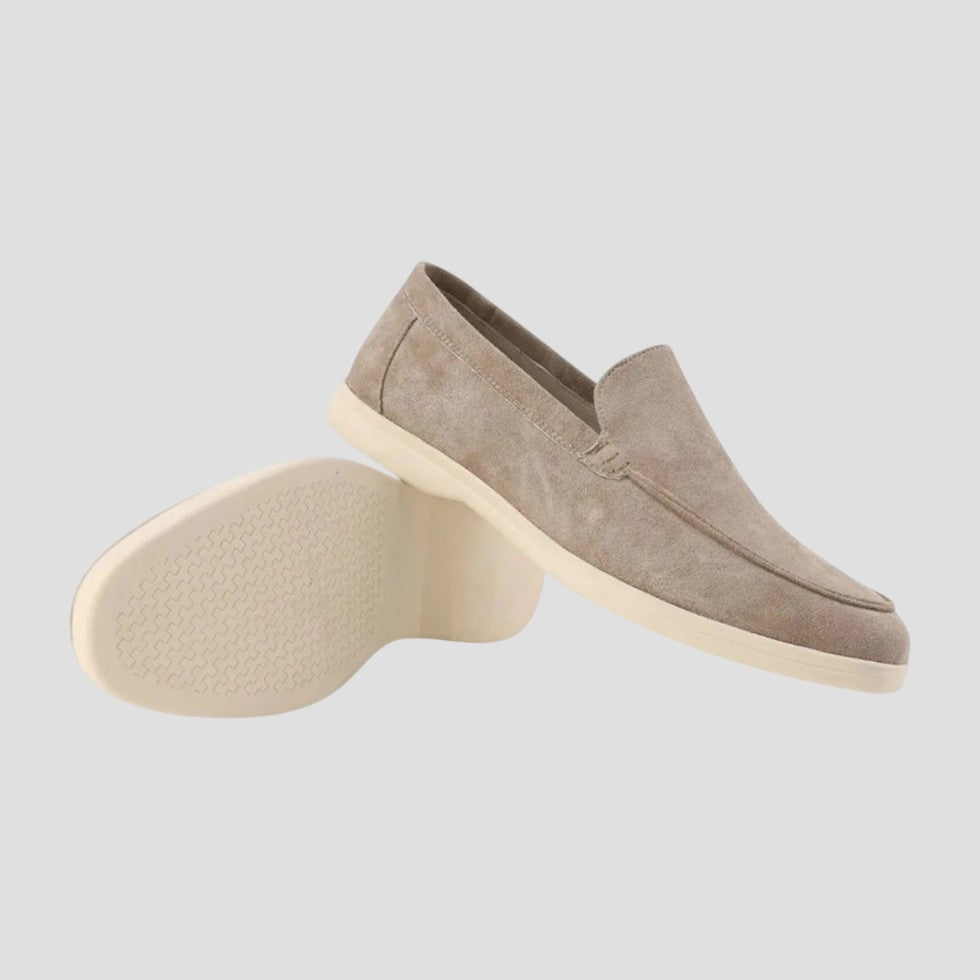 Suede Slip On Loafers