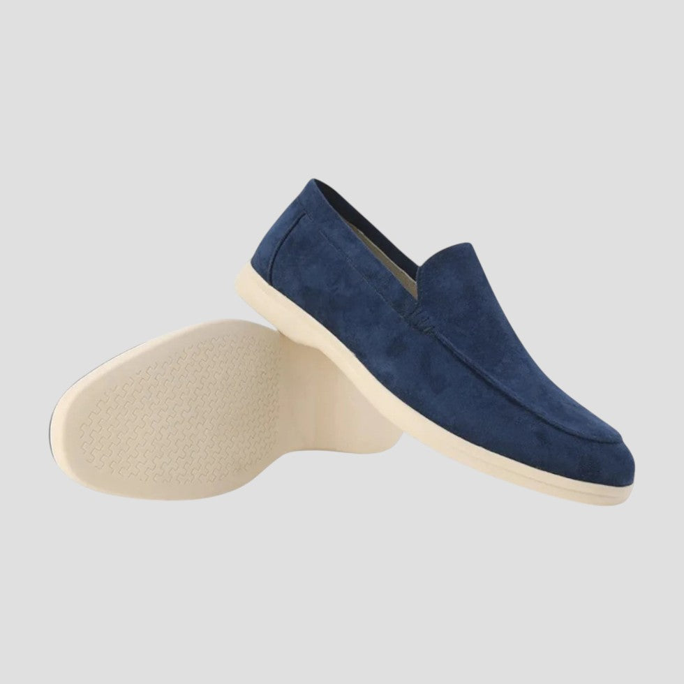 Suede Slip On Loafers
