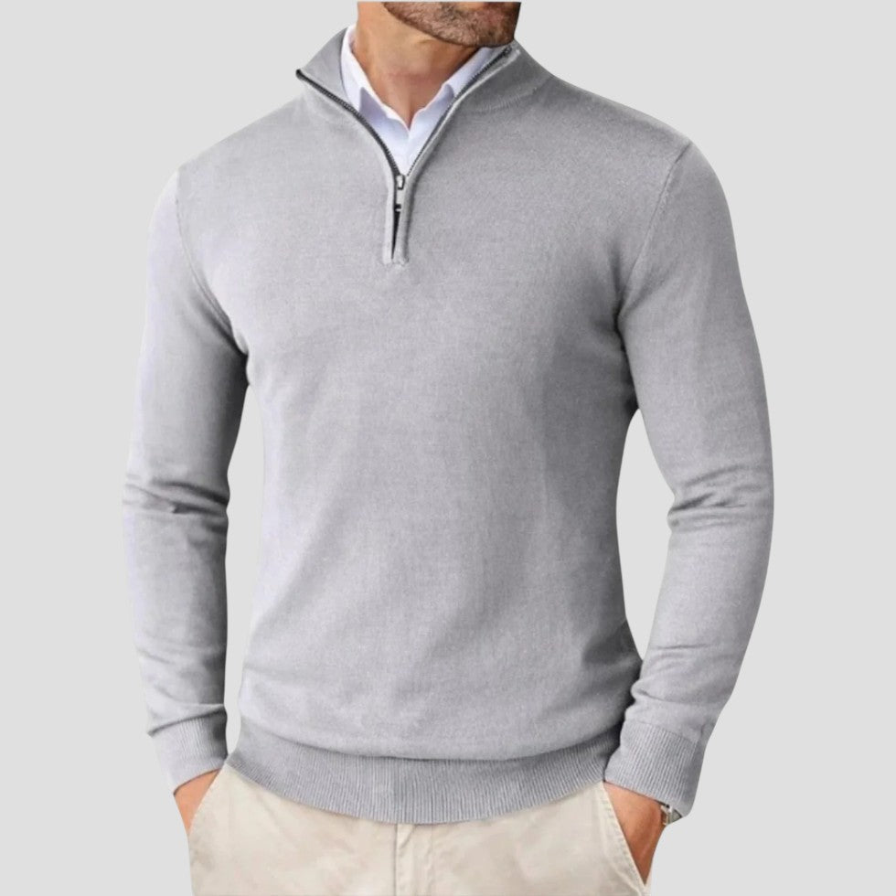 Men’s Cashmere Half Zip Pullover Sweater