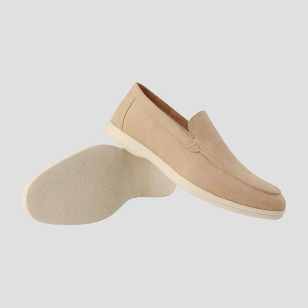 Suede Slip On Loafers