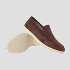 Suede Slip On Loafers