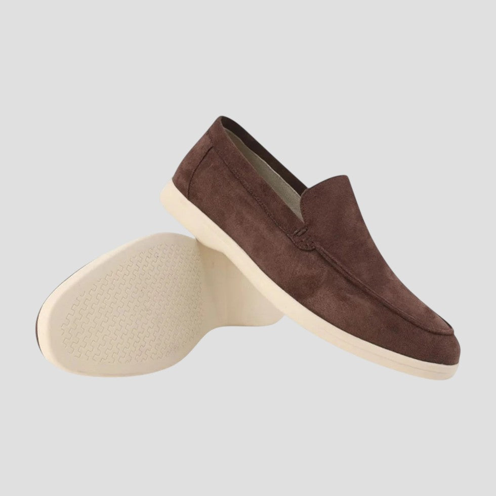 Suede Slip On Loafers