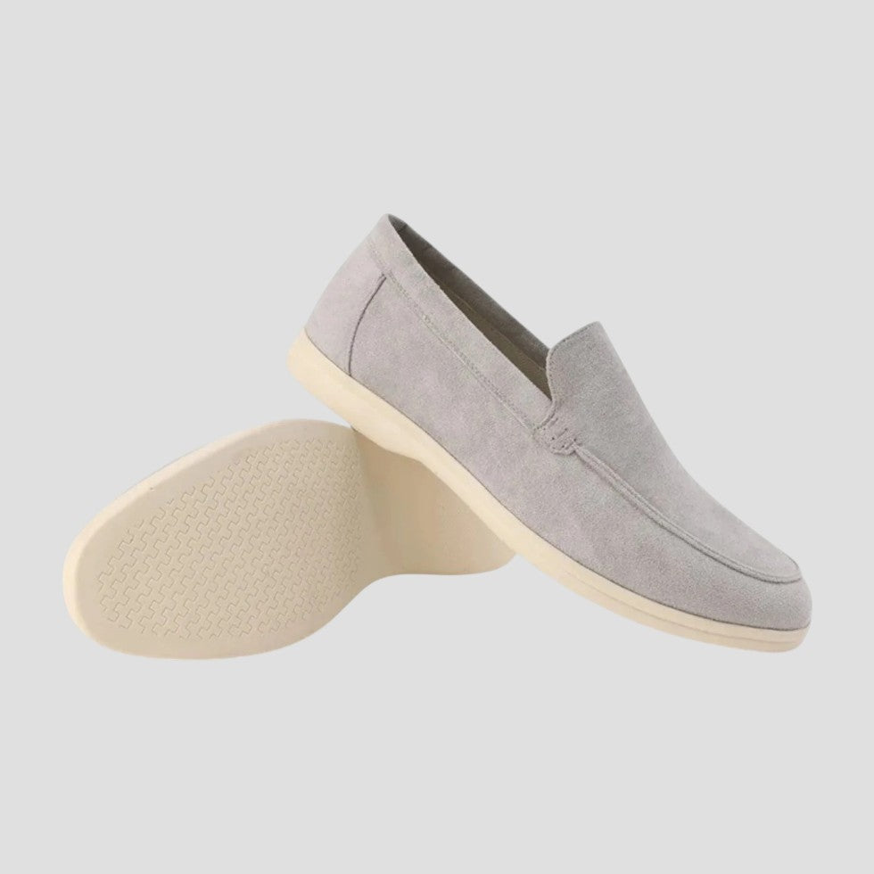 Suede Slip On Loafers