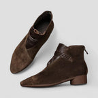 Pointed Toe Low Heel Ankle Boots