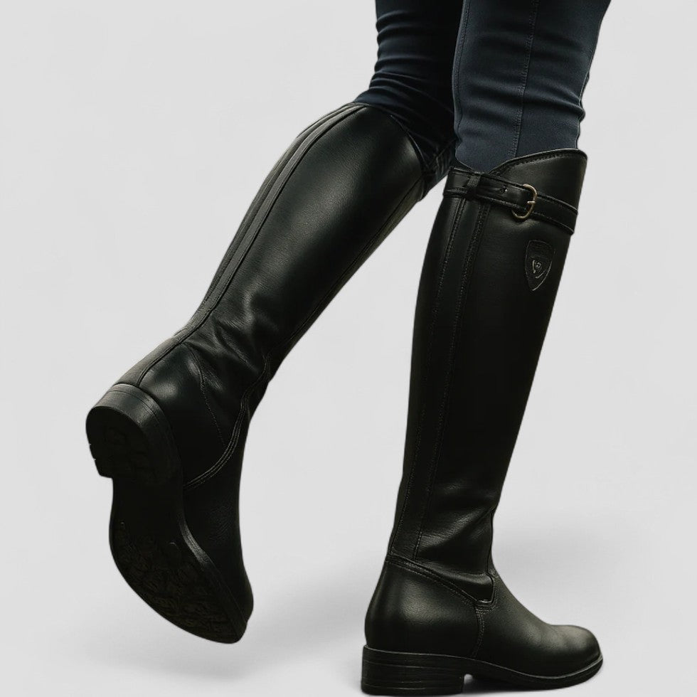 Suede Knee High Riding Boots