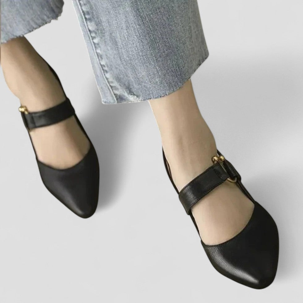 Block Heel Slingback Pumps