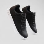 Faux Leather Lace Up Sneakers