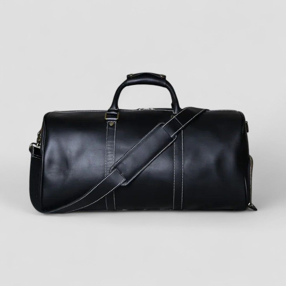 Leather Travel Duffel Bag for Men