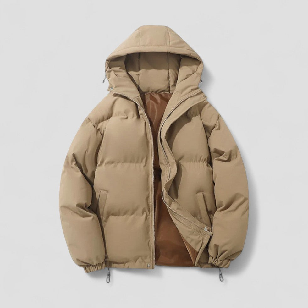 Padded Men’s Winter Puffer Jacket with Hood