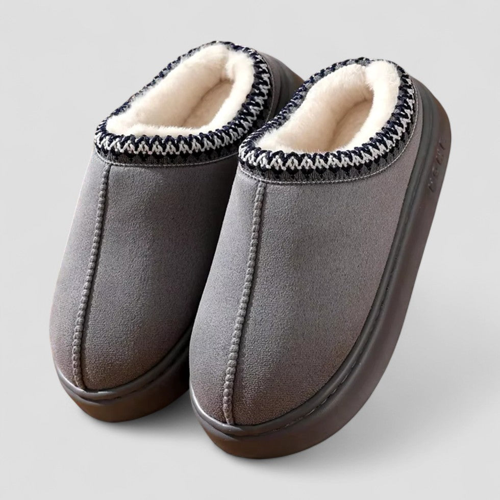 Faux Fur Lined Indoor Slippers