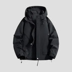 Water Resistant Hooded Windbreaker Jacket for Outdoor Comfort