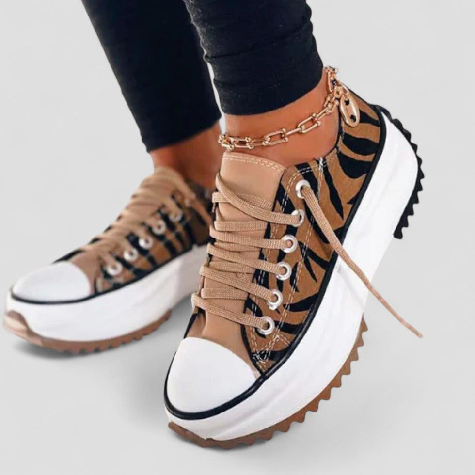 Chunky Lace Up Platform Sneakers