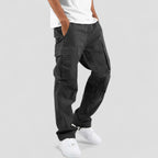 Straight Fit Multi Pocket Cargo Pants for Men