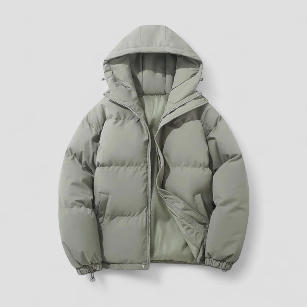 Padded Men’s Winter Puffer Jacket with Hood