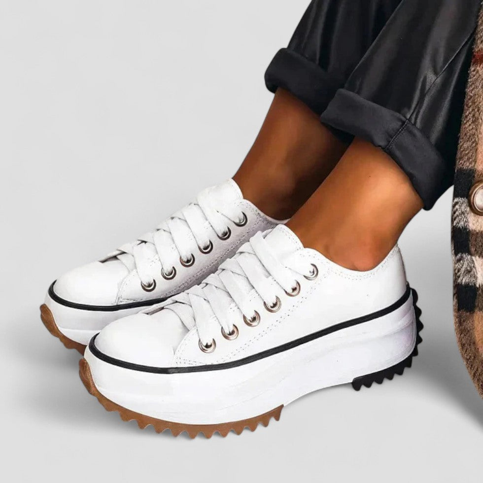 Chunky Lace Up Platform Sneakers