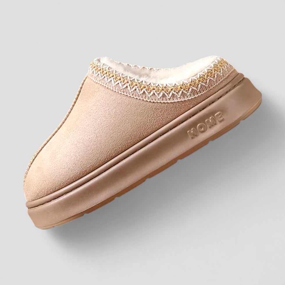 Faux Fur Lined Indoor Slippers