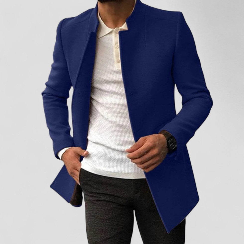 Slim Fit Stand Collar Coat