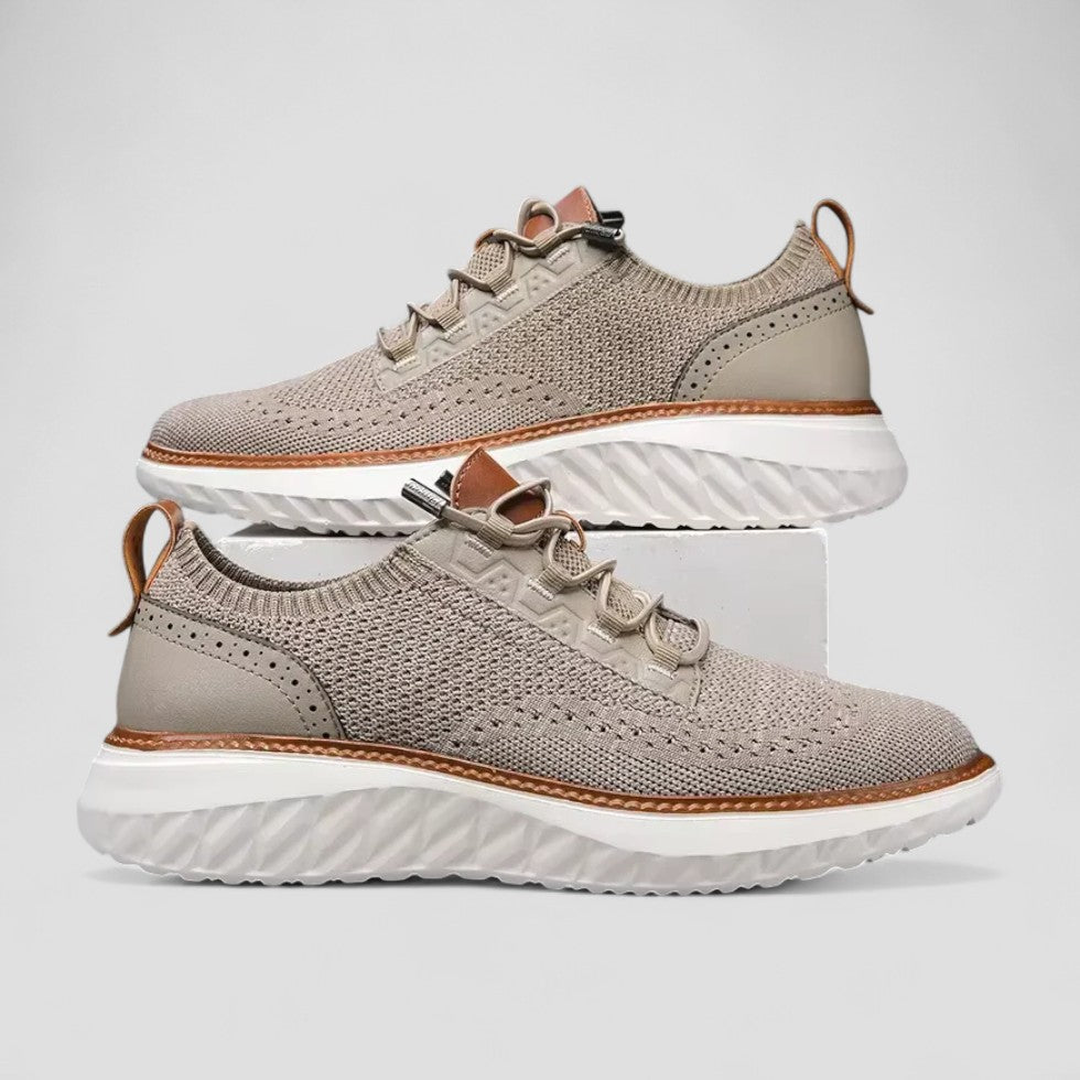 Knit Lace Up Lightweight Sneakers