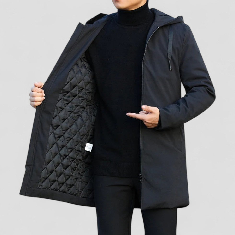 Quilted Hooded Winter Parka Jacket