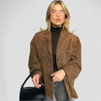 Suede Oversized Blazer Jacket
