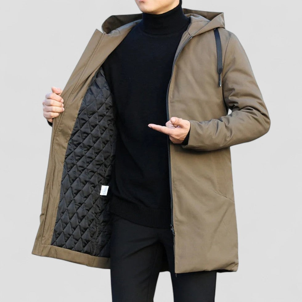 Quilted Hooded Winter Parka Jacket