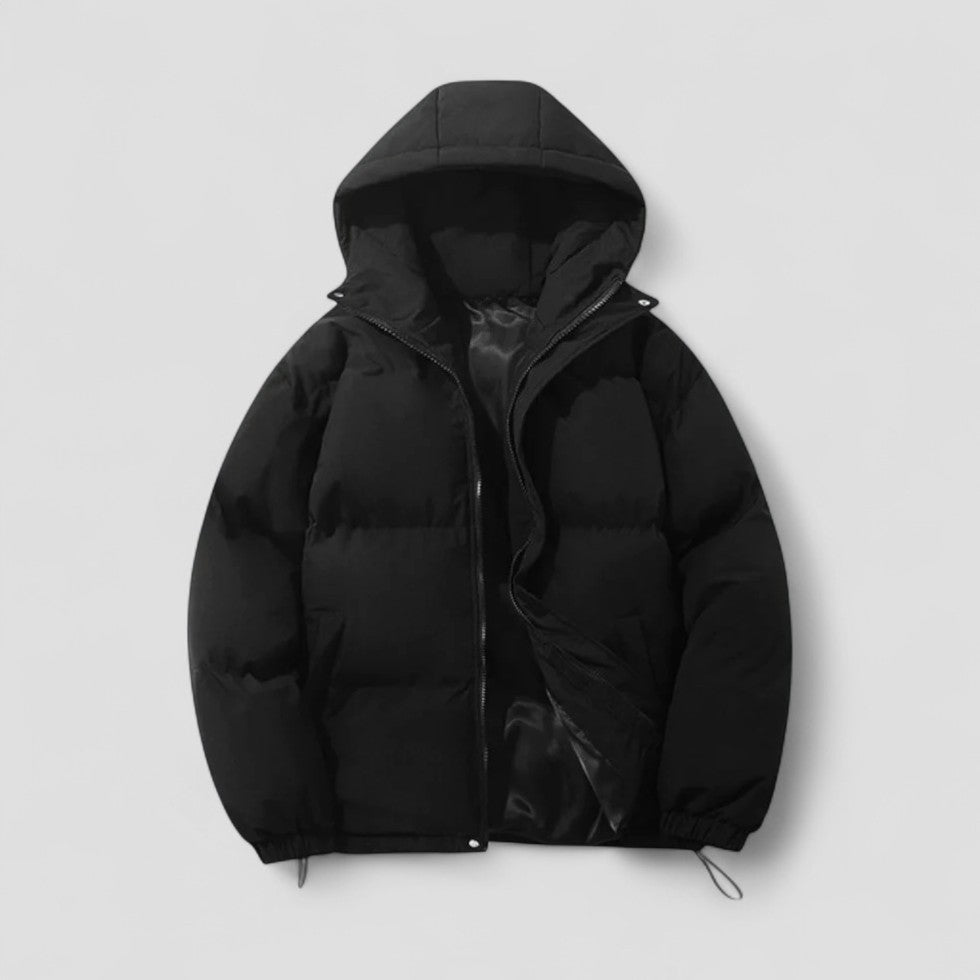 Padded Men’s Winter Puffer Jacket with Hood